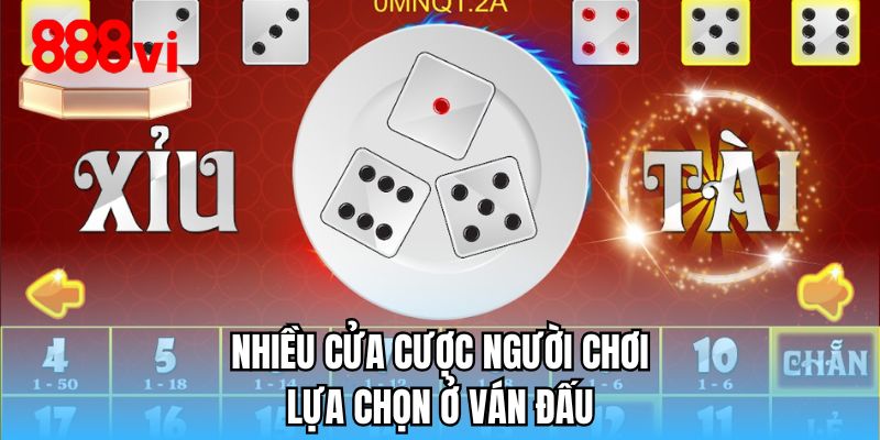 Nhiều cửa cược người chơi lựa chọn ở ván đấu